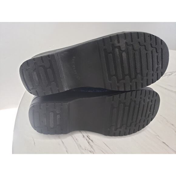 NEW Size 9 WIDE - Easy Works Leeza Work Clog - NAVY PAISLEY SLIP ON WORK SHOE - Picture 7 of 9